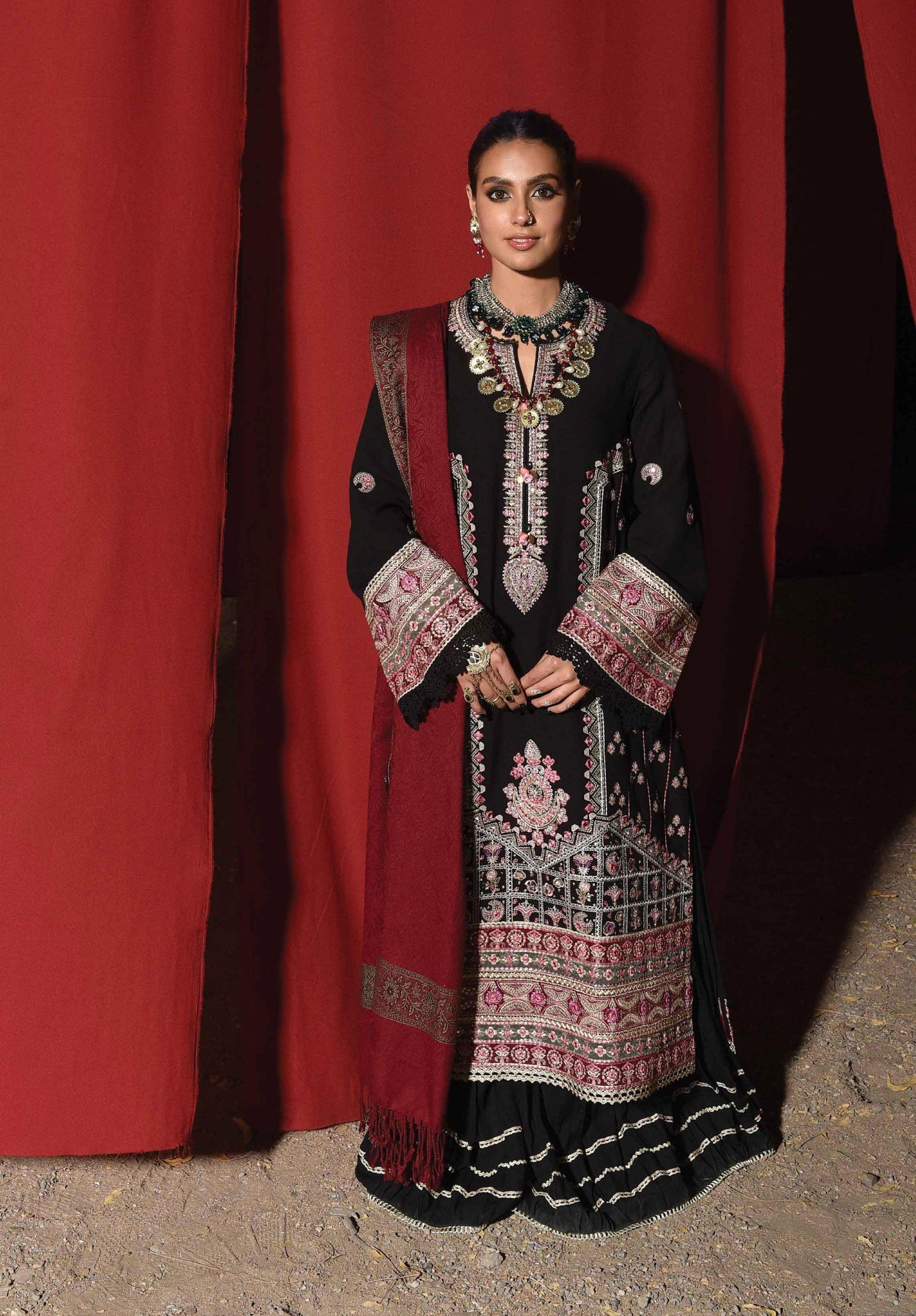 K05 -FAHA-  Qalamkar Luxury Shawl Collection