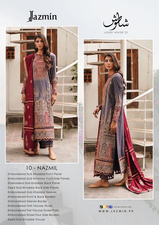 D10 - NAZMIL - Shahtoosh Luxury Collection 22
