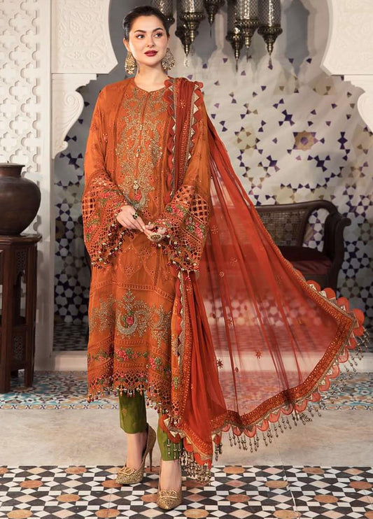 Maria B Embroidered Chiffon D-01