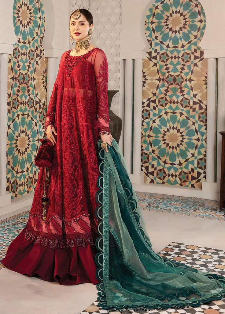 Maria B Embroidered Chiffon D-02 – MURAD FABRICS