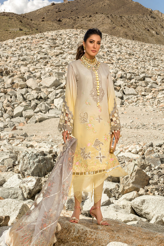 Nisa Hussain Lawn - NHL08 - OMBRE MELLOW
